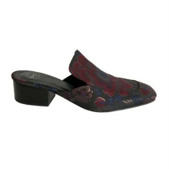 Marc Fisher LTD Lailey2 Jacquard Slip-on Mules Red Floral 8 - Picture 2 of 12